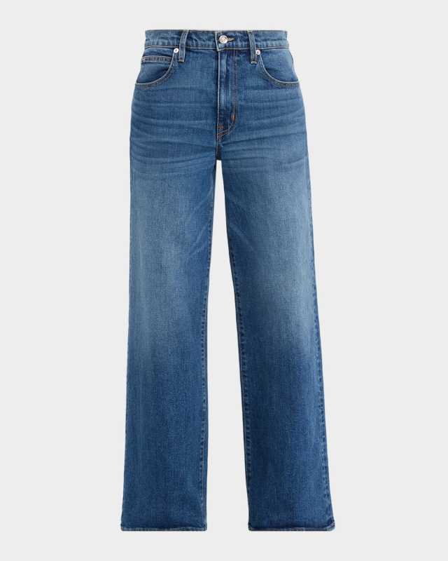 Selena Mid-Rise Wide-Leg Jeans